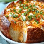 Buffalo Chicken Dip Bread