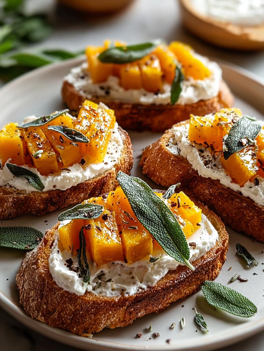 Irresistible Butternut Squash Sage Crostini Recipe 4 Irresistible Butternut Squash Sage Crostini Recipe - Butternut Squash Sage Crostini - main visual representation