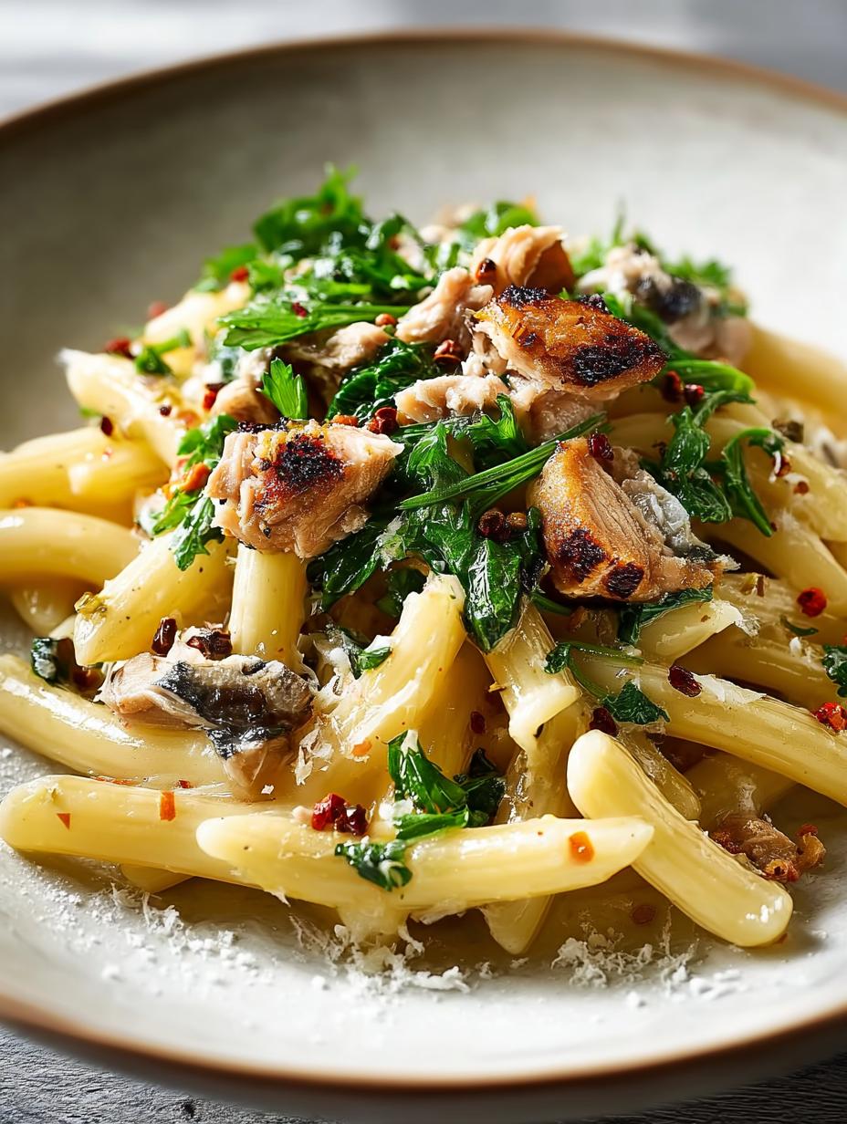 Canned Mackerel Pasta
