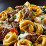 Cheesesteak Tortellini Rich Provolone