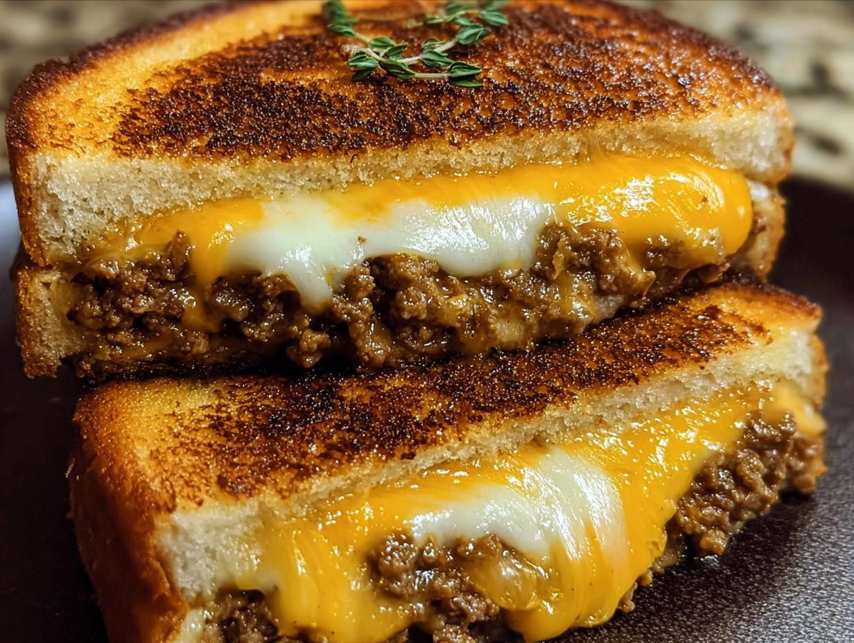 Cheesy Ground Beef Melt: Pure Comfort in 30 Min 5 Cheesy Ground Beef Melt: Pure Comfort in 30 Min - Cheesy Ground Beef Melt - main visual representation