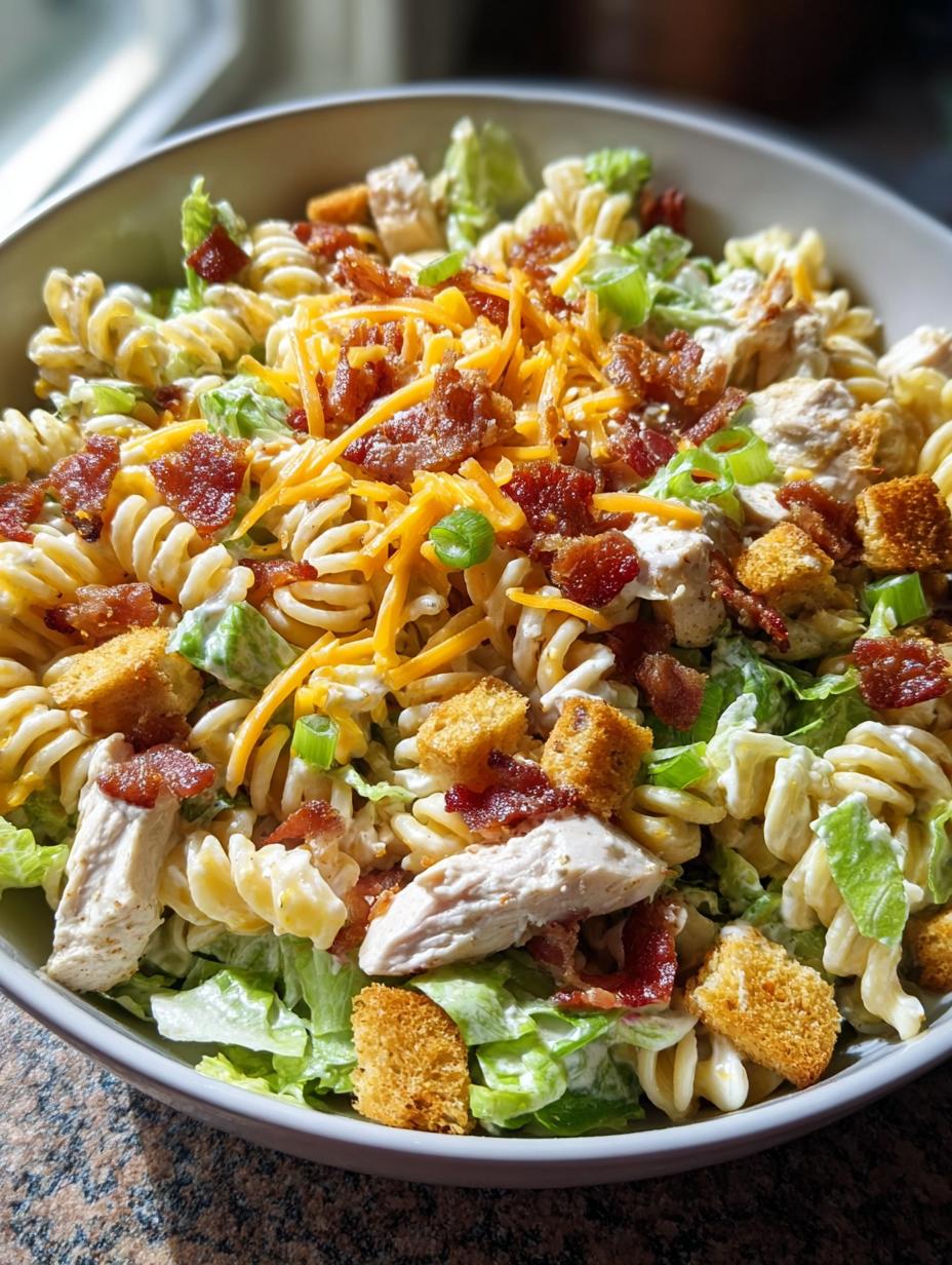 Chicken Bacon Ranch Pasta