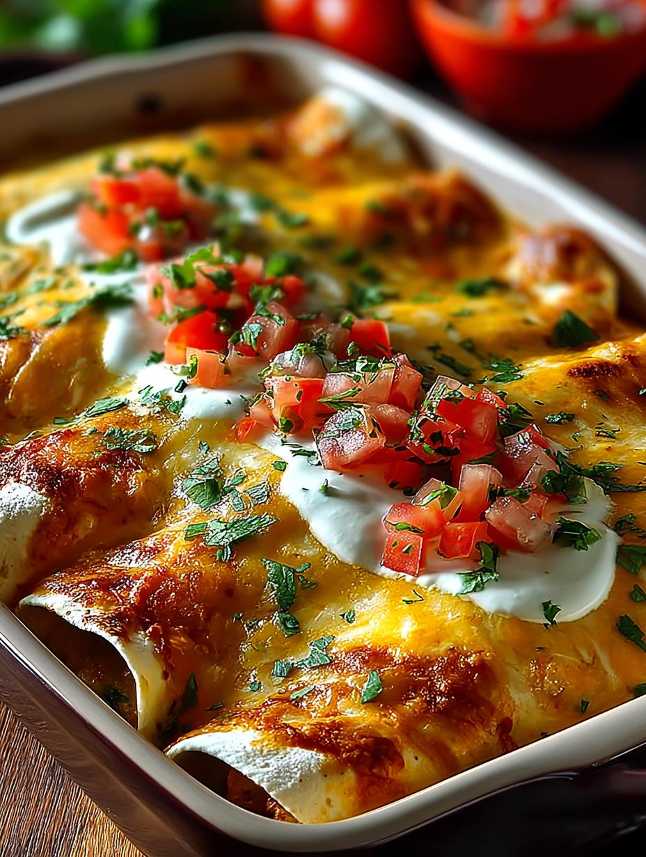 Chicken Enchiladas with Creamy