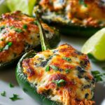 Chicken Stuffed Poblano Peppers