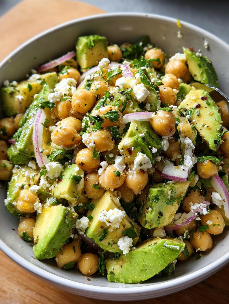 Amazing Chickpea Feta Avocado Salad: 15-Min Fix - Chickpea Feta Avocado Salad - main visual representation