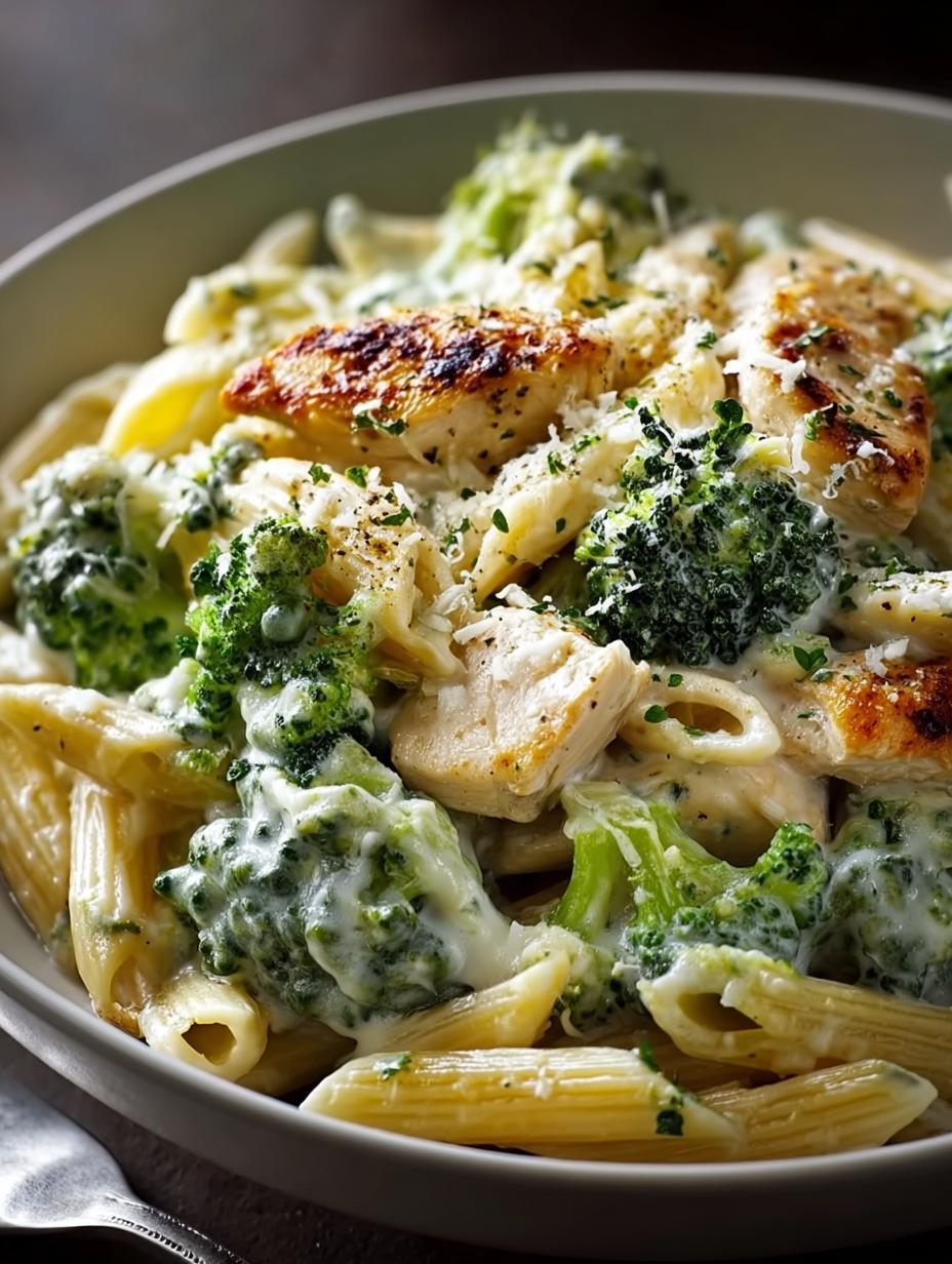 Creamy Broccoli Chicken Penne