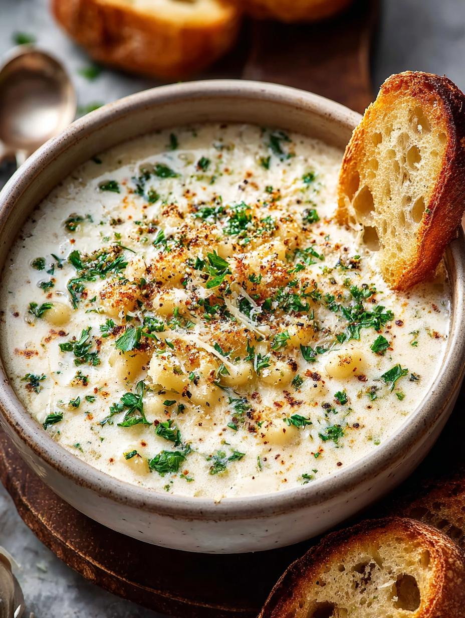 Creamy Garlic Parmesan Soup: 6 Steps to Pure Comfort - Creamy Garlic Parmesan Soup - main visual representation