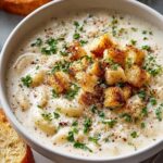 Creamy Garlic Parmesan Soup