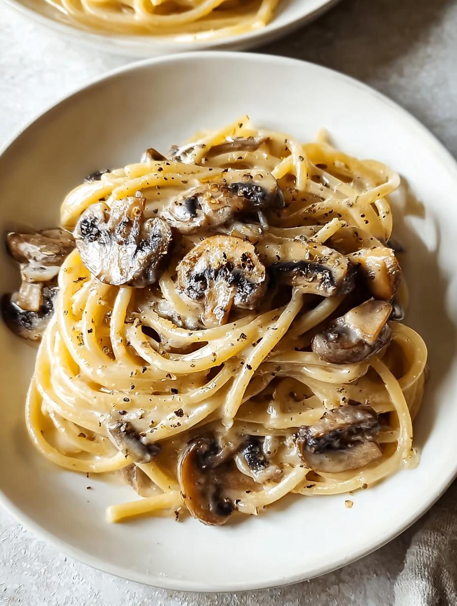 Creamy Miso Mushroom Pasta