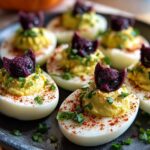 Creepy Deviled Eggs Halloween