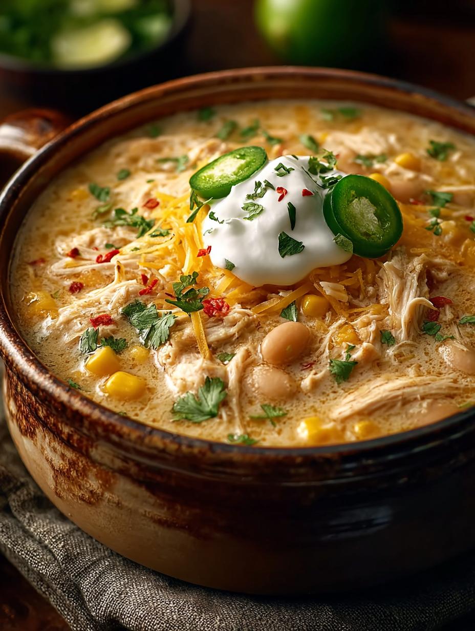 Crockpot White Chicken Chili