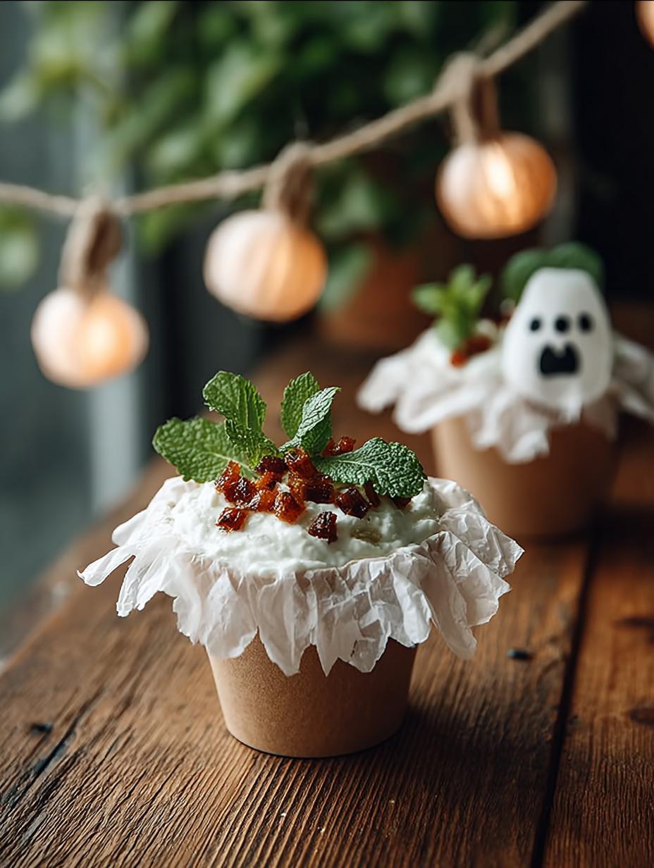 DIY Hanging Paper Cup Ghosts for Spooky Halloween Decor - Diy Hanging Paper Cup - main visual representation