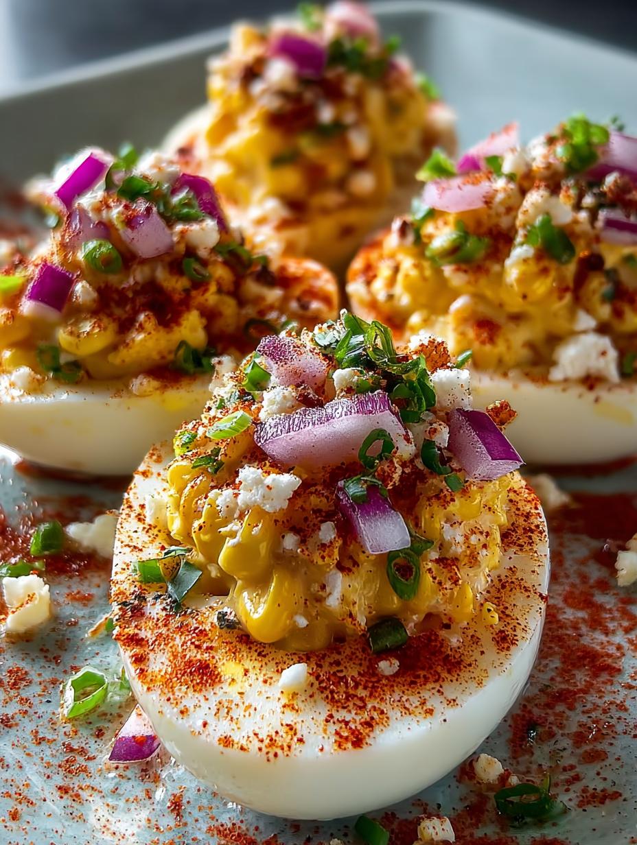 Delicious Elote Deviled Eggs for Your Summer Party - Elote Deviled Eggs - main visual representation