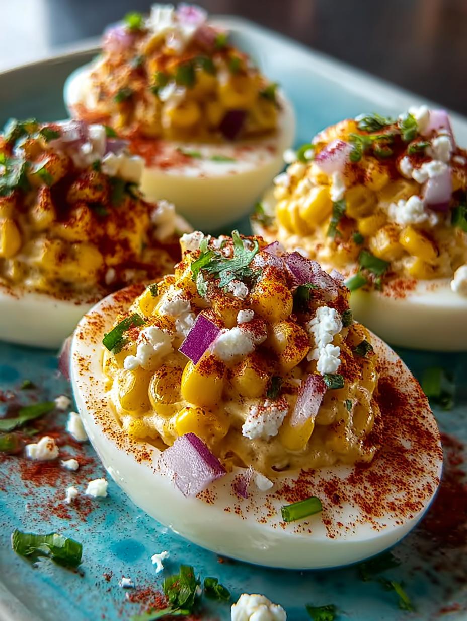 Delicious Elote Deviled Eggs for Your Summer Party - Elote Deviled Eggs - additional detail