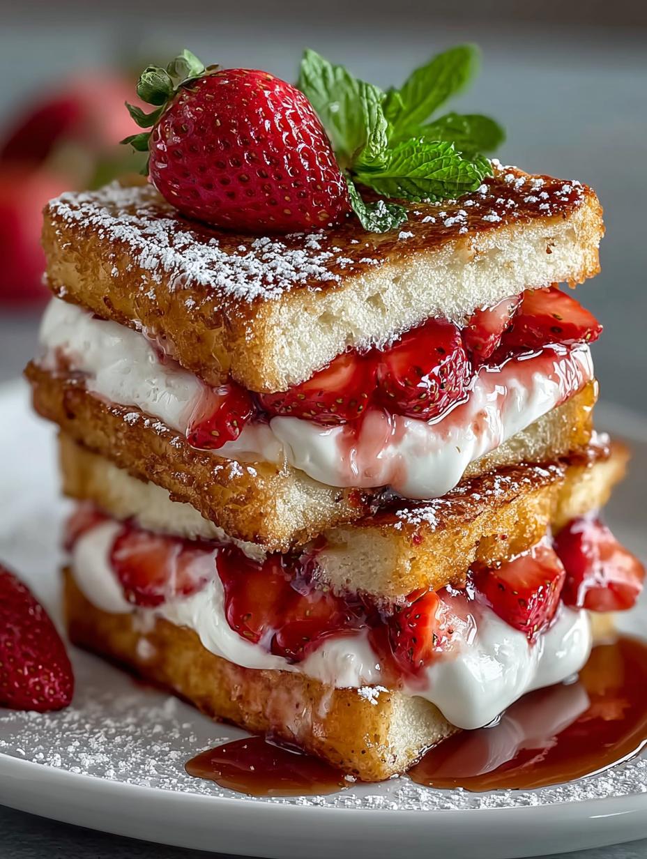 Fried Strawberry Cheesecake Sandwiches: A Sweet Delight - Fried Strawberry Cheesecake Sandwiches - main visual representation