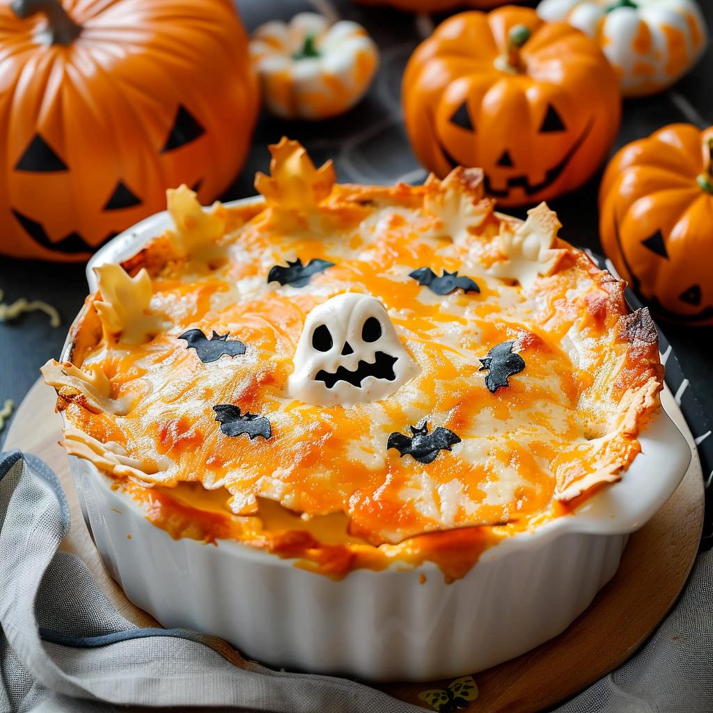Delicious Halloween Buffalo Chicken Dip in 30 Mins 5 Delicious Halloween Buffalo Chicken Dip - creamy and cheesy appetizer