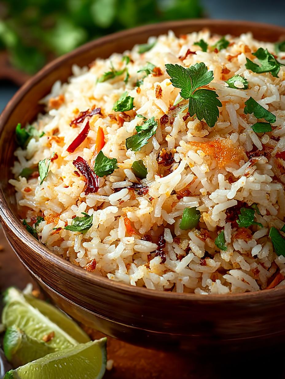 Island Coconut Pepper Rice: A Tropical Flavor Delight - Island Coconut Pepper Rice - main visual representation