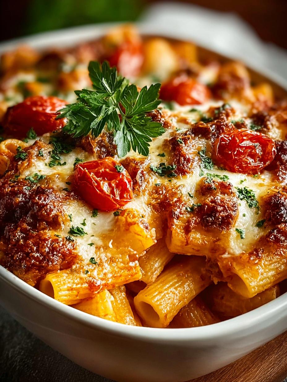Italian Rigatoni Bake