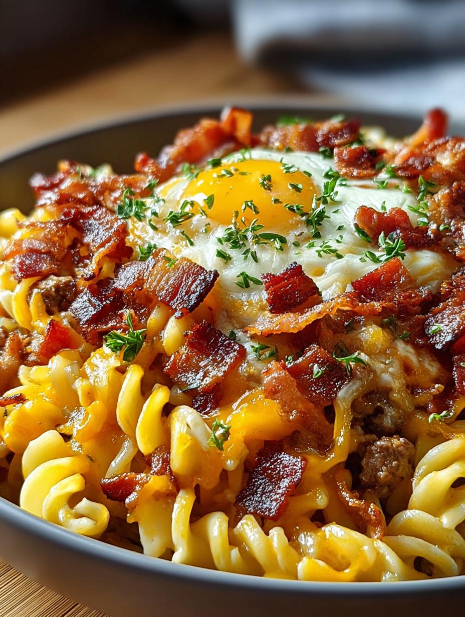 Loaded Beef Bacon Cheeseburger Pasta: 7 Delicious Steps - Loaded Beef Bacon Cheeseburger - main visual representation