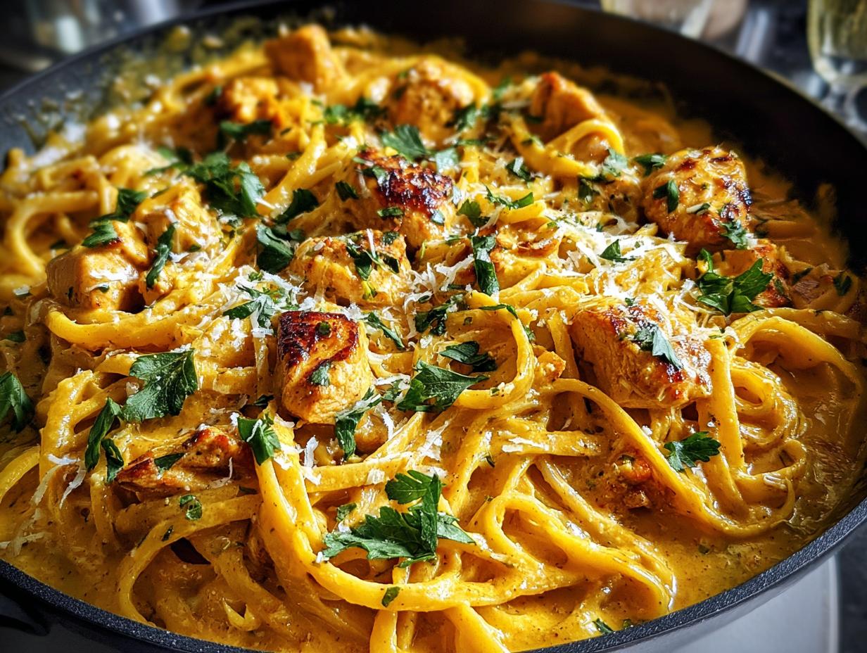 Marry Pumpkin Chicken Pasta: Cozy Comfort Dish - Marry Pumpkin Chicken Pasta - additional detail