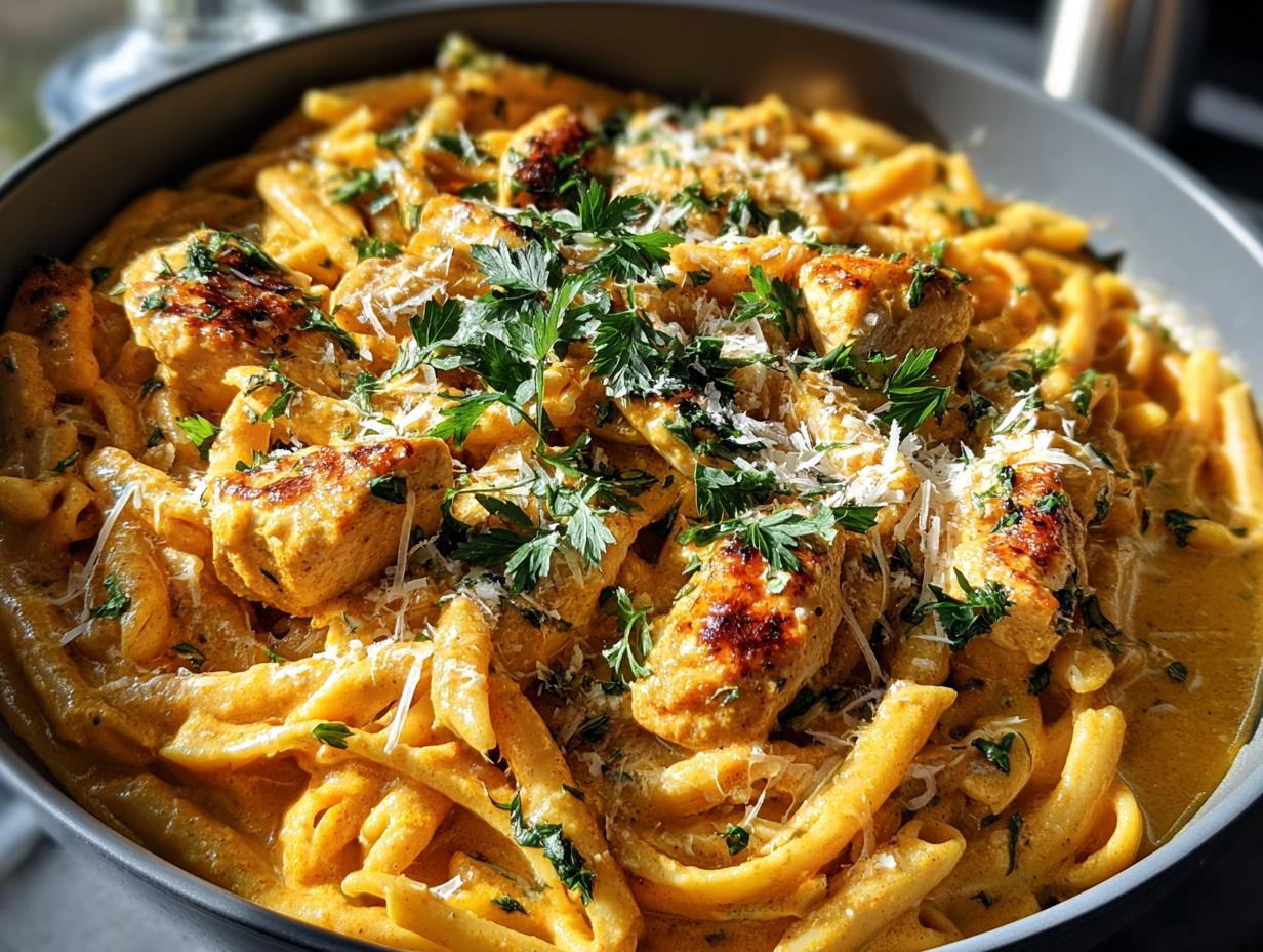 Marry Pumpkin Chicken Pasta: Cozy Comfort Dish - Marry Pumpkin Chicken Pasta - additional detail