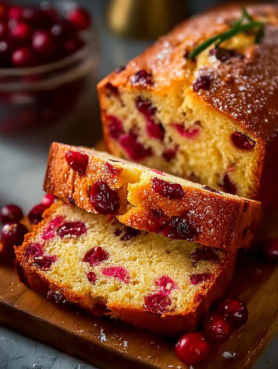 Moist Cranberry Bread with Fresh Cranberries for Cozy Mornings - Moist Cranberry Bread with - main visual representation