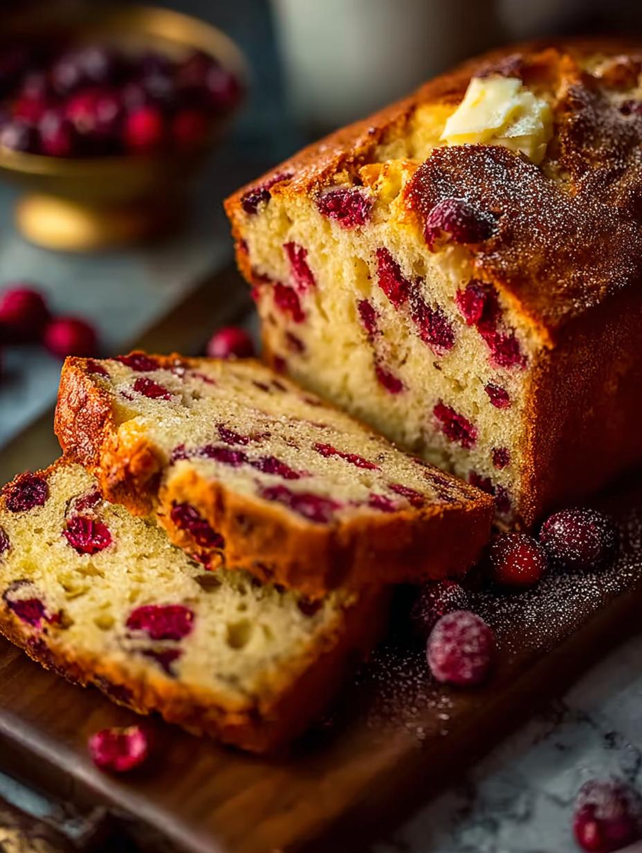 Moist Cranberry Bread with