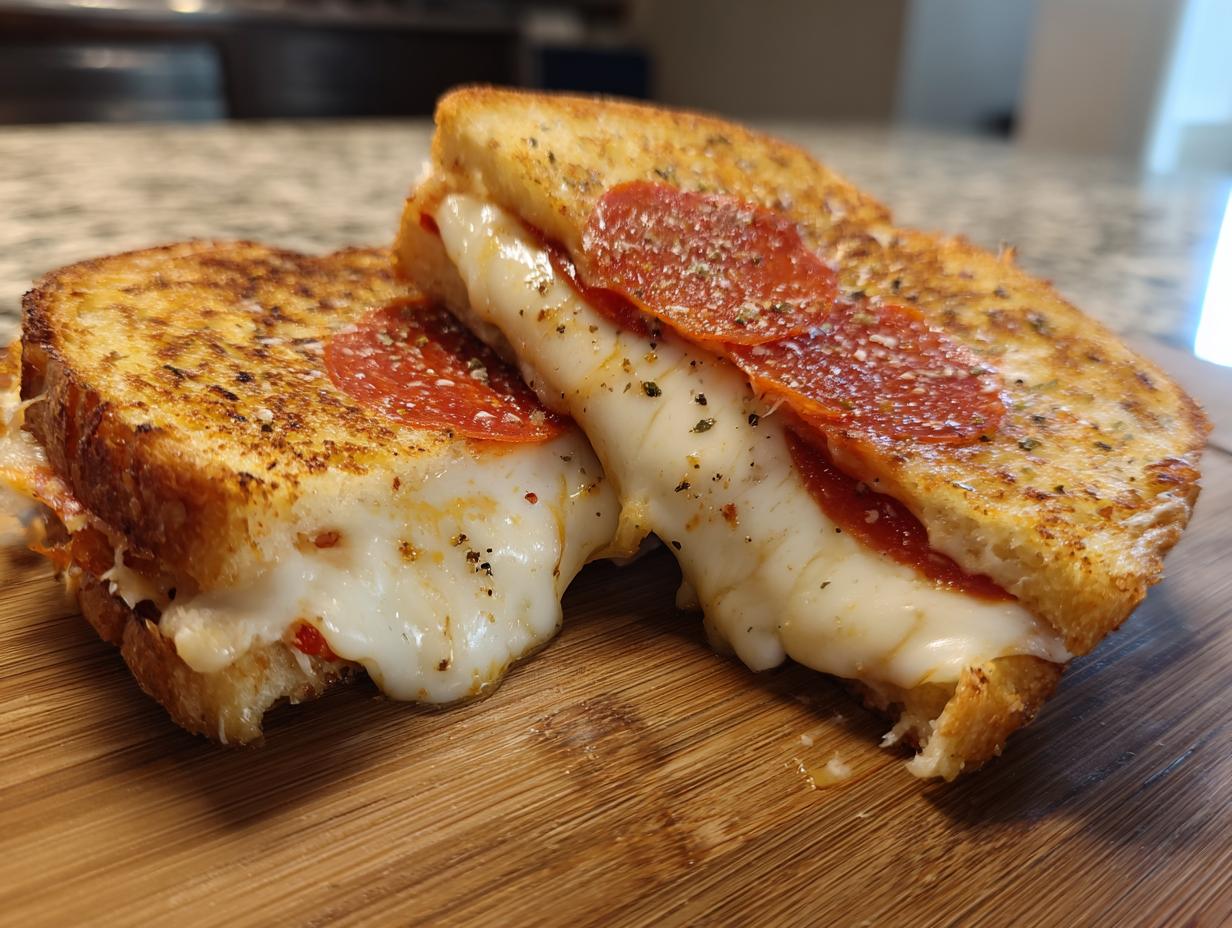 Pizza Grilled Cheese: Simply Amazing Comfort Food 5 Pizza Grilled Cheese: Simply Amazing Comfort Food - Pizza Grilled Cheese Sandwiches - additional detail
