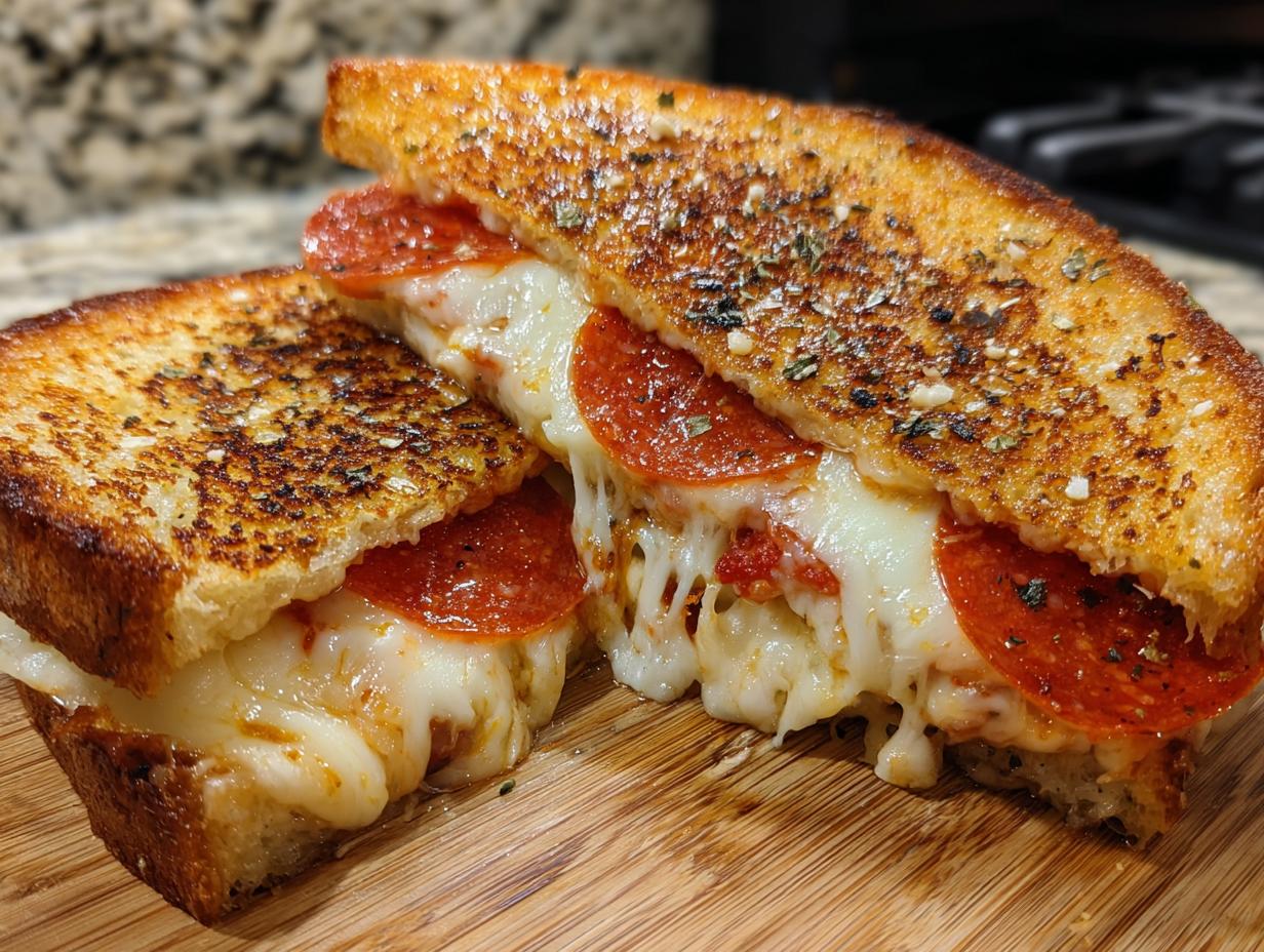 Pizza Grilled Cheese Sandwiches
