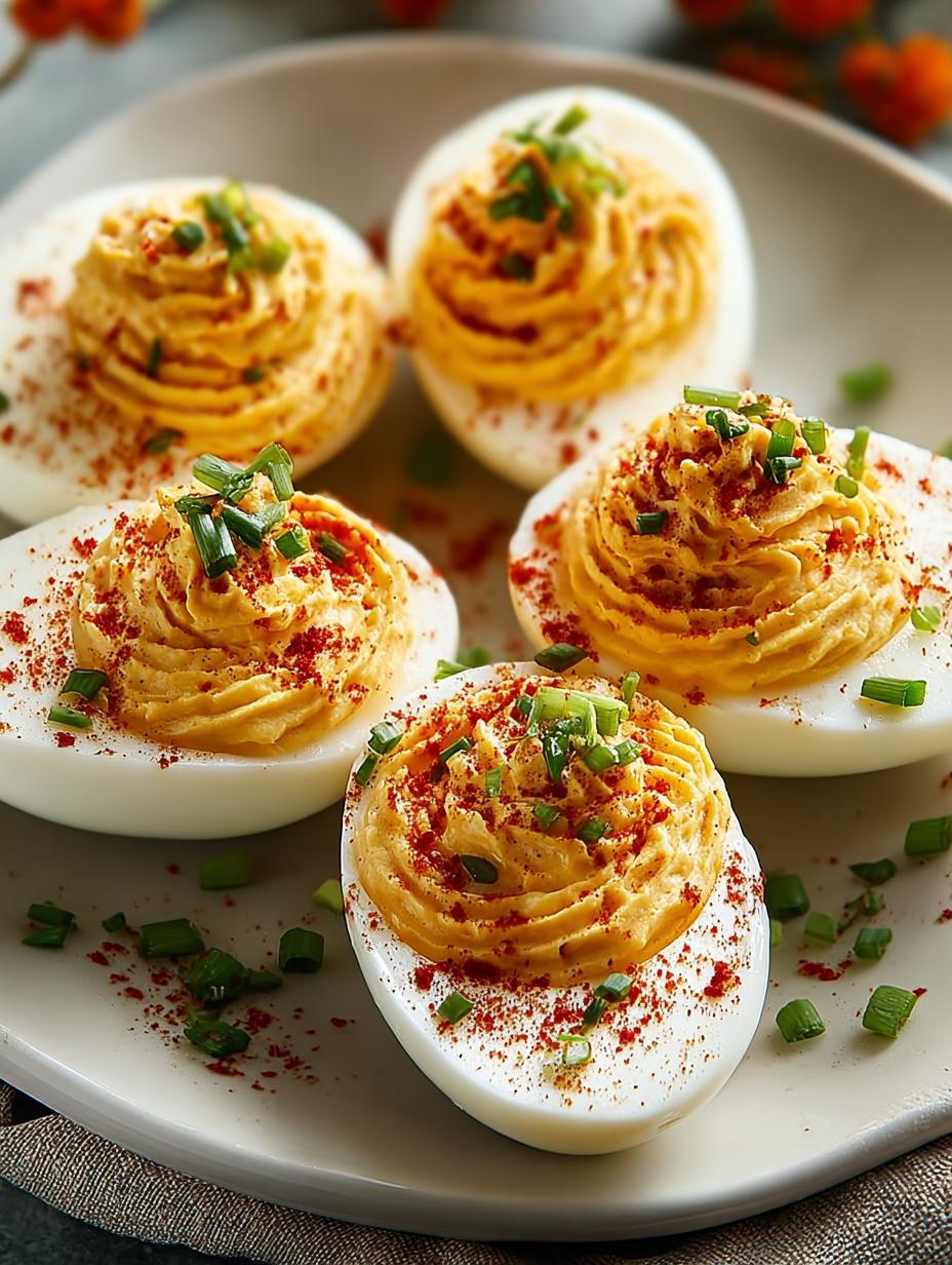 Irresistible Pumpkin Deviled Eggs for Cozy Fall Gatherings - Pumpkin Deviled Eggs - main visual representation