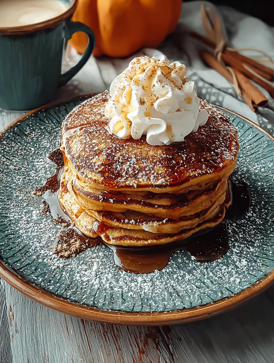 Fluffy Pumpkin Spice Latte Pancakes for Cozy Mornings - Pumpkin Spice Latte Pancakes - additional detail