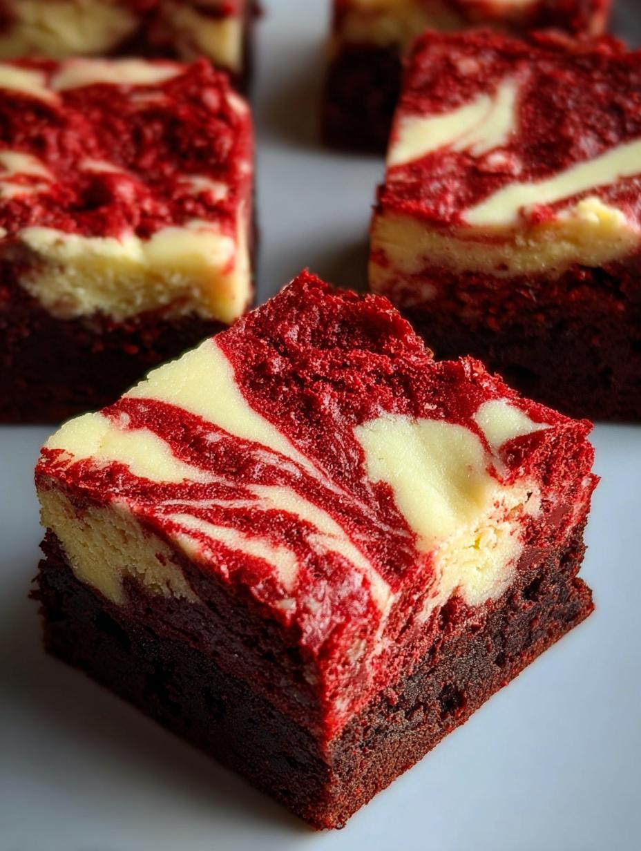 Devour 1 Decadent Red Velvet Cheesecake Brownies Recipe 5 Devour 1 Decadent Red Velvet Cheesecake Brownies Recipe - Red Velvet Cheesecake Brownies - additional detail