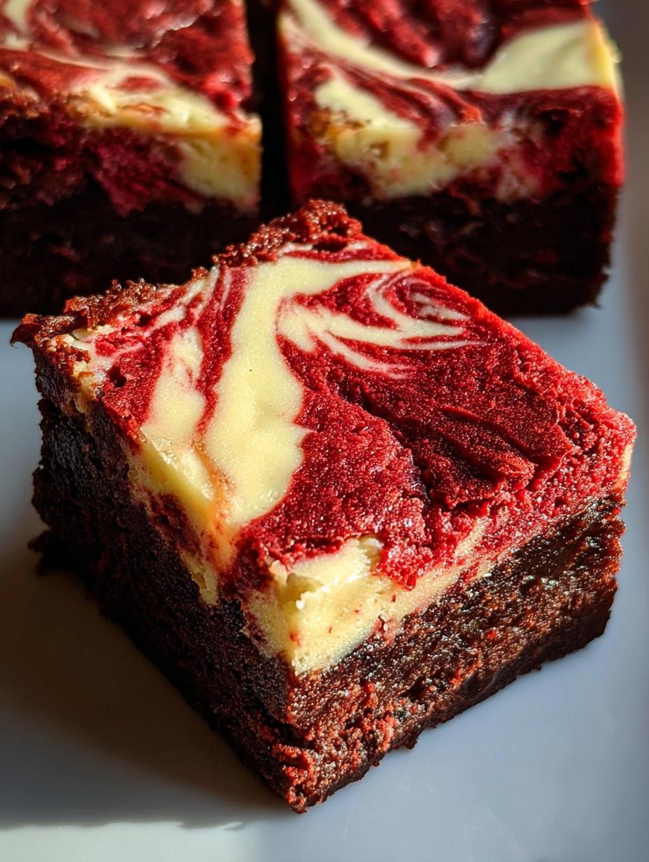 Red Velvet Cheesecake Brownies