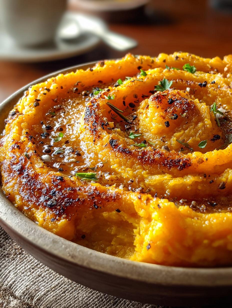 Roasted Garlic Mashed Butternut