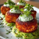 Salmon Balls Creamy Avocado