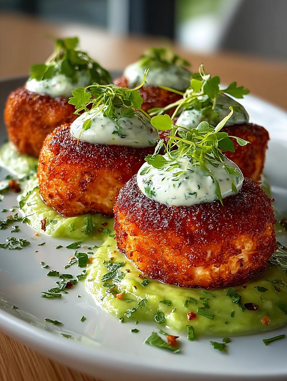 Salmon Balls Creamy Avocado