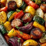 Sheet Pan Sausage Veggies