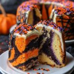 Spooky Halloween Marble Cake