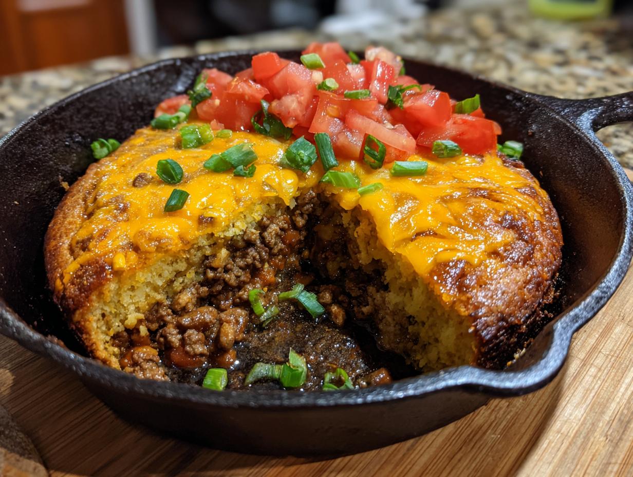 Amazing Texas Tamale Pie Casserole 15 Min Prep 5 Amazing Texas Tamale Pie Casserole 15 Min Prep - Texas Tamale Pie Casserole - finished dish with toppings