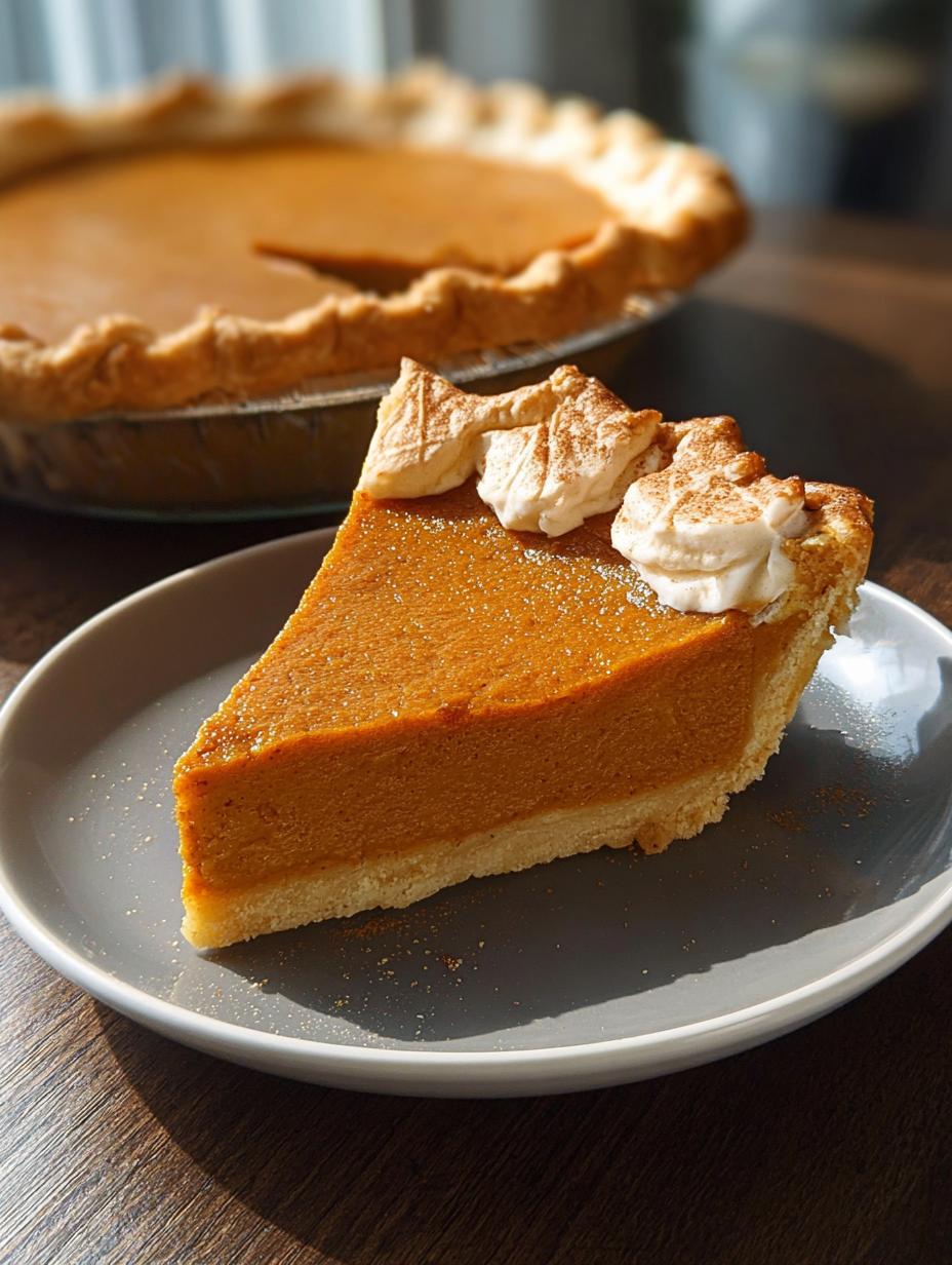 Thanksgiving Pumpkin Pie