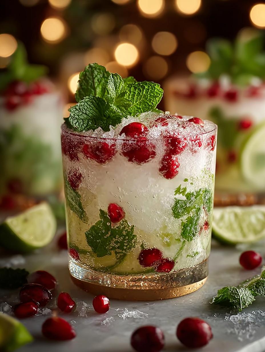 White Christmas Mojitos Festive