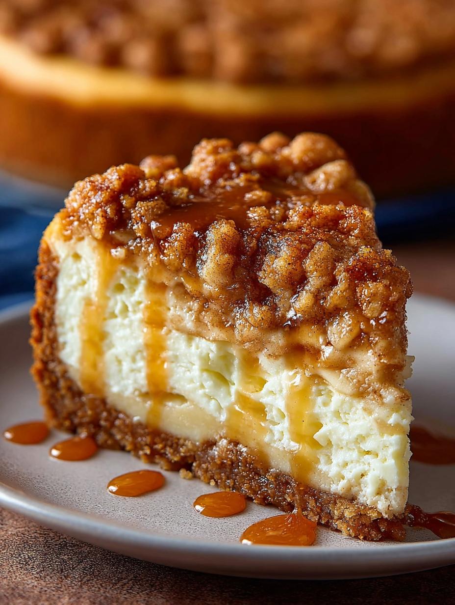 Apple Crisp Cheesecake