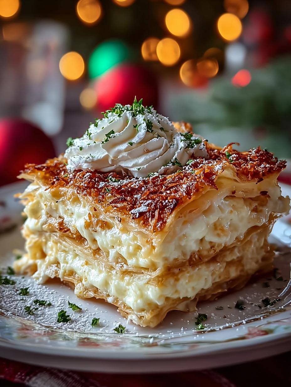 Bake Christmas Coconut Lasagna