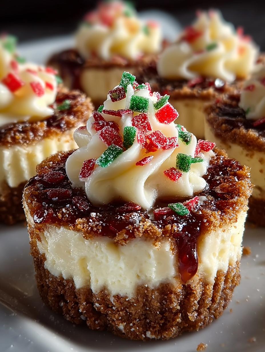 Bake Christmas Mini Cheesecakes