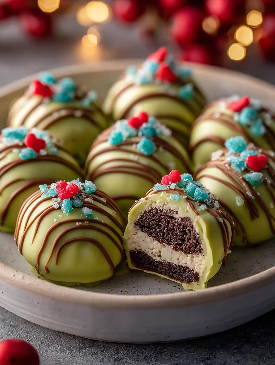 Bake Grinch Oreo Truffles: 7 Festive Treats for Joy - Bake Grinch Oreo Truffles - additional detail