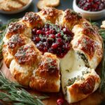 Baked Brie Bread Wreath