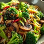 Broccoli Mushroom Stir Fry