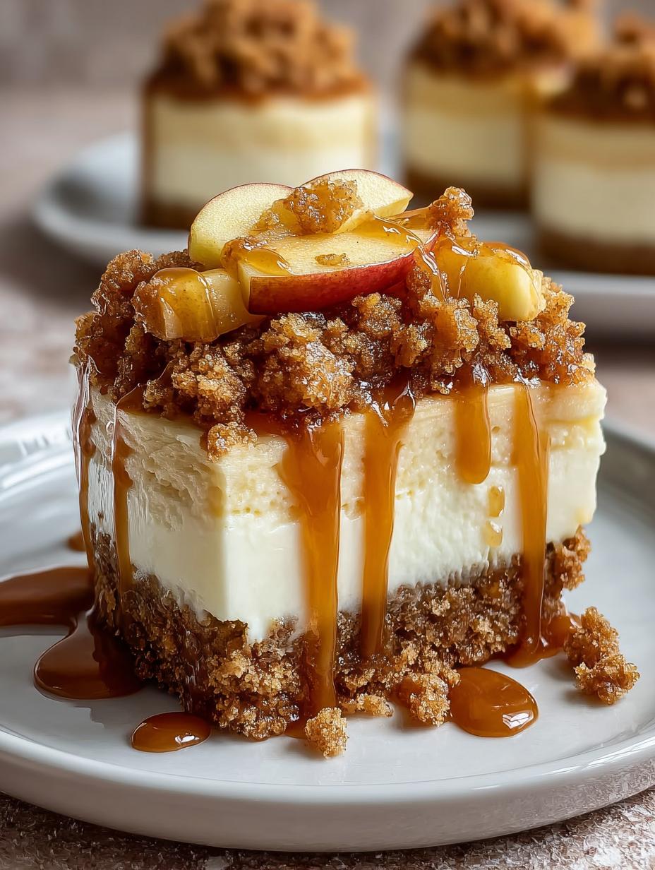 Caramel Apple Crisp Cheesecake: A Decadent Fall Delight - Caramel Apple Crisp Cheesecake - main visual representation