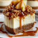 Caramel Apple Crisp Cheesecake