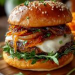 Caramelized Onion Garlic Burger